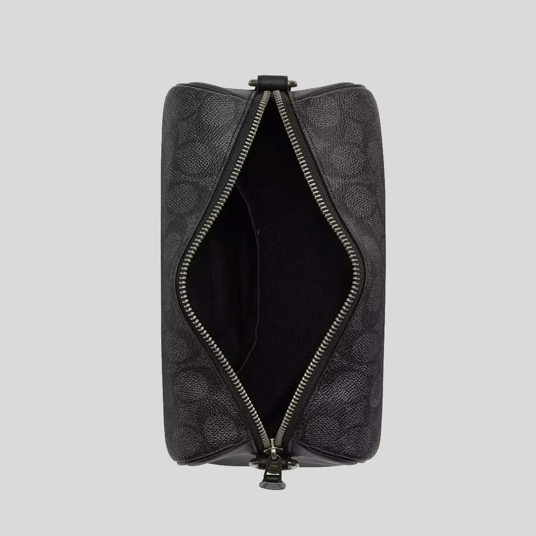 Sac bandoulière COACH Axel en toile signature imprimé charbon - Référence CV762