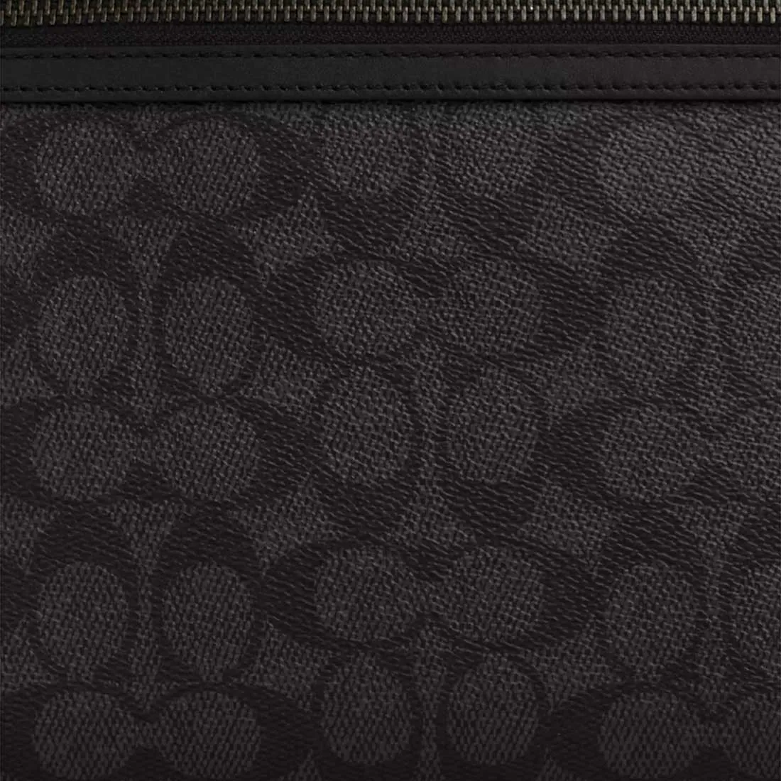 Sac Coach COACH Pochete Tout-Usage En Toile Signature Charbon/Noir CY985