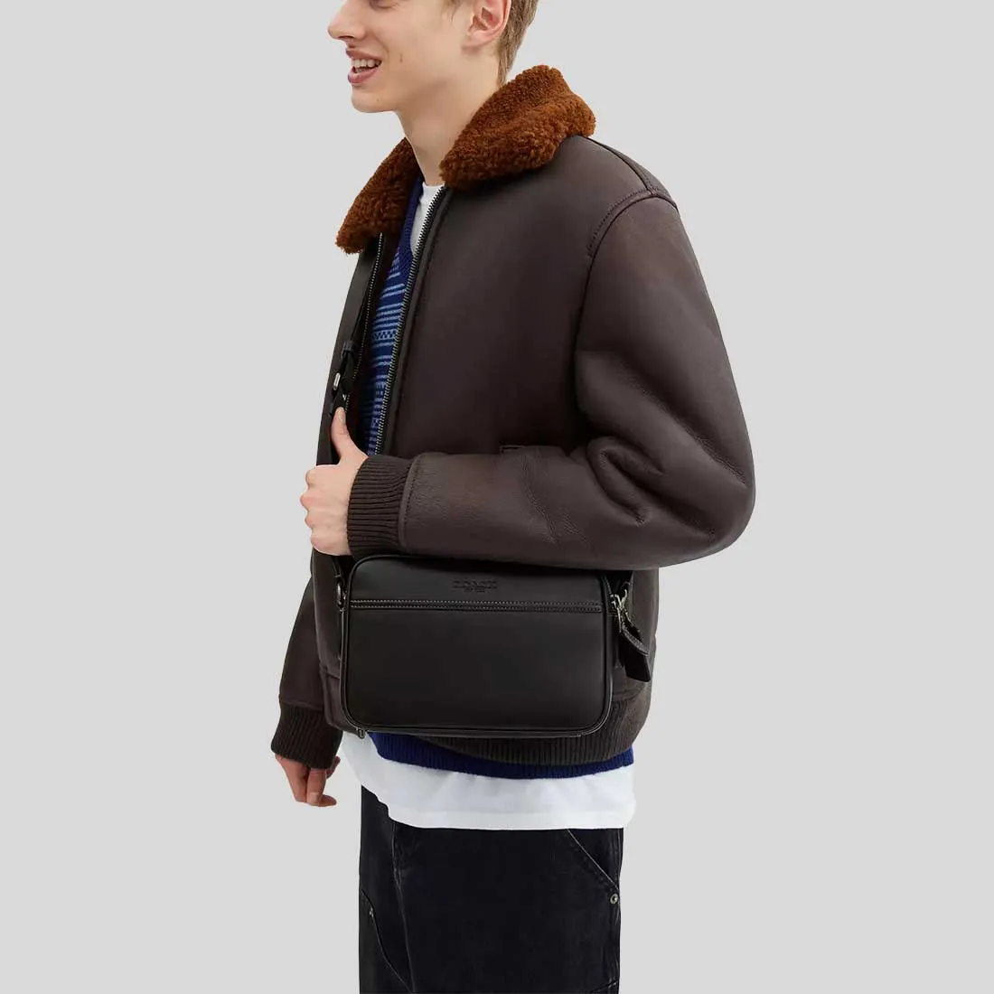 Sac Bandoulière COACH Graham Noir CX140