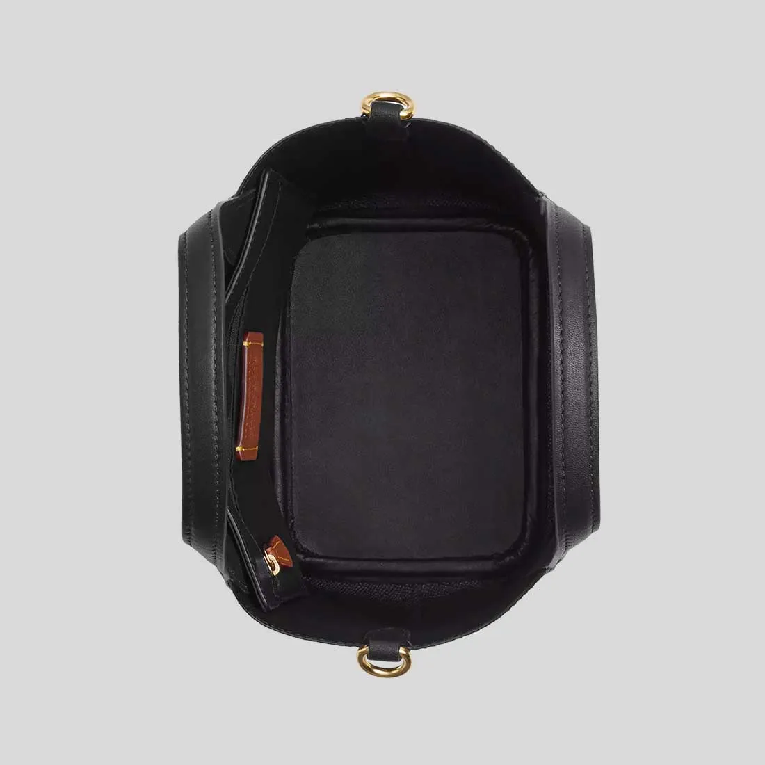 Sac Coach COACH Hanna Bucket en toile signature noyer/noir CAF16