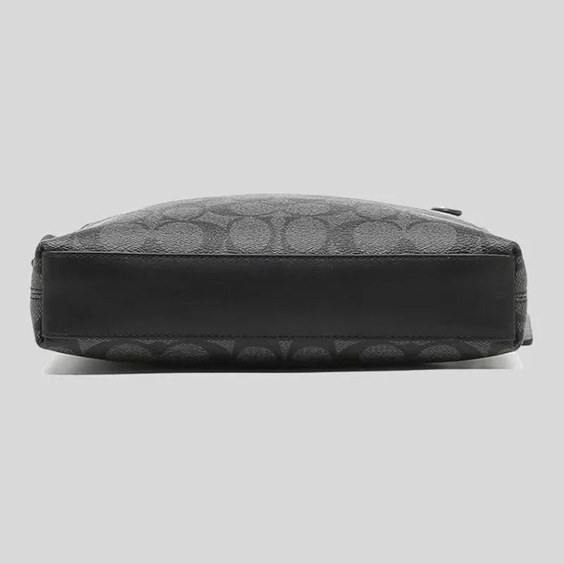 Sac de voyage COACH Houston en toile Signature 4010 Charbon Noir