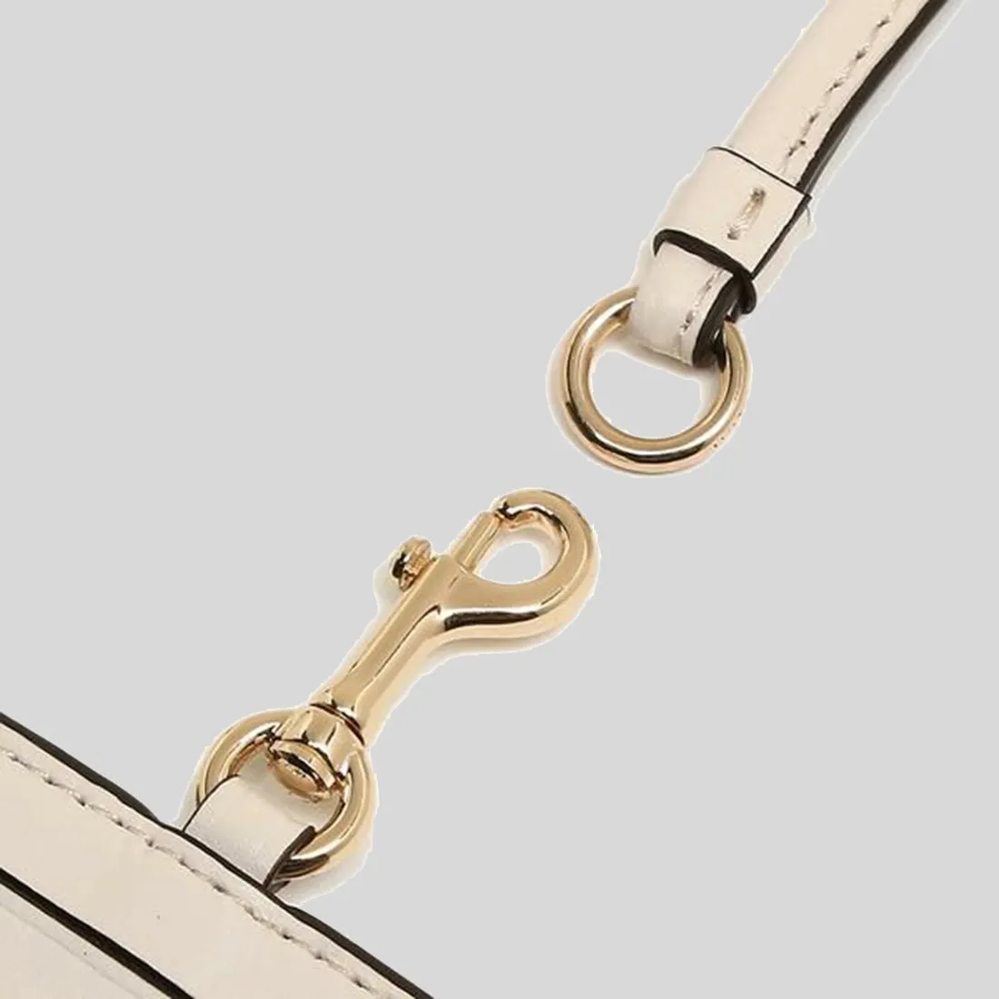 Sacs Coach COACH ID Lanyard En Toile Signature Khaki Clair/Craie 63274