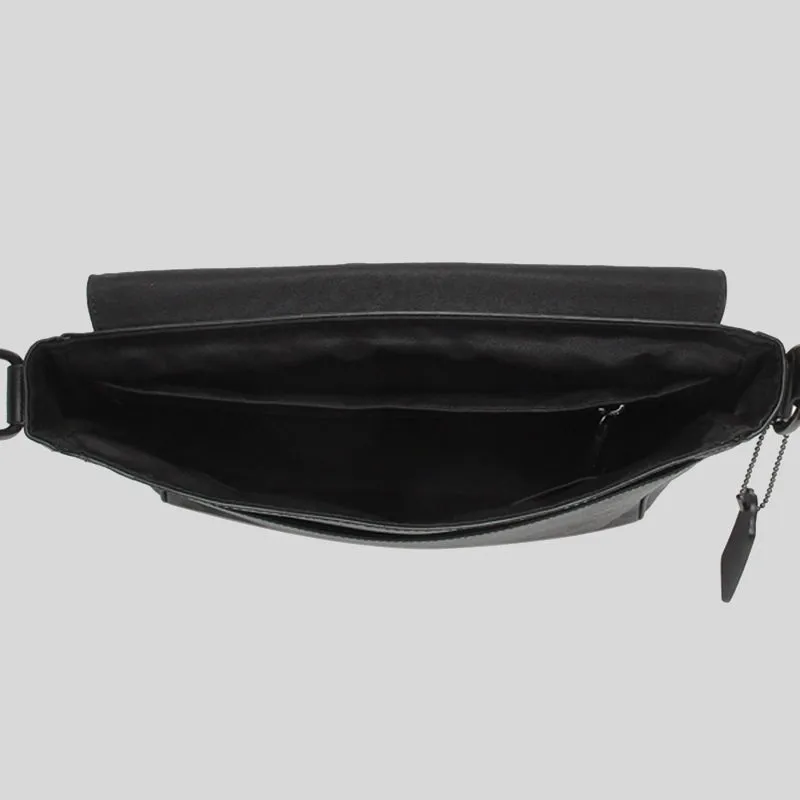 Sacs Coach Sac Coach pour Homme Houston Map en Toile Signature Noir 573