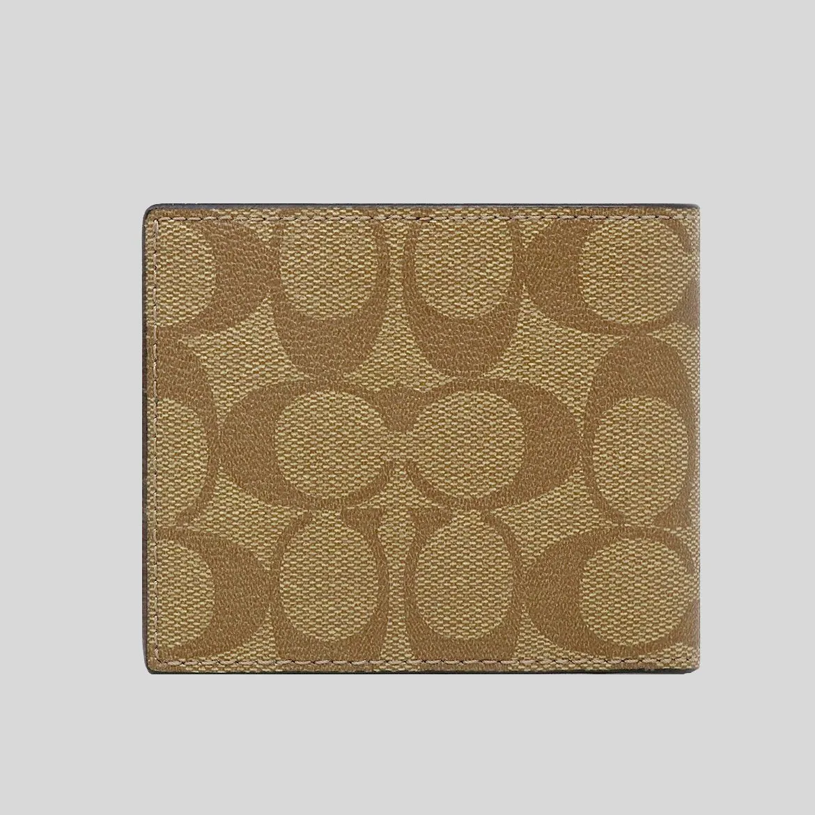 Portefeuille COACH pour Homme ID Billfold en Toile Signature Beige F66551