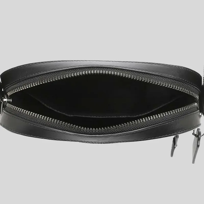 Sac Bandoulière Coach COACH Houston Flight Bag en Toile Signature 4010 Charbon Noir