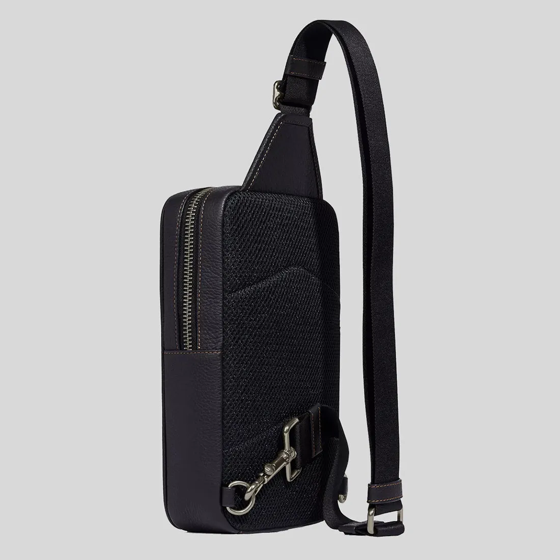 Sac bandoulière Coach COACH Sullivan en toile à motifs signature couleur kaki/charbon C9865