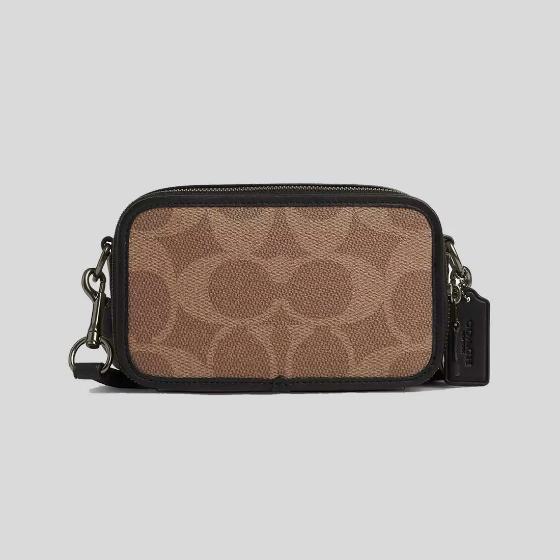 Sac Bandoulière Coach COACH Sac Bandoulière Wyatt en Toile Signature à Motifs Sable/Beige CAB80