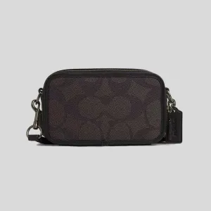 Sac Bandoulière Coach COACH Sac Bandoulière Wyatt en Toile Signature à Motifs Noyer/Beige CAB80