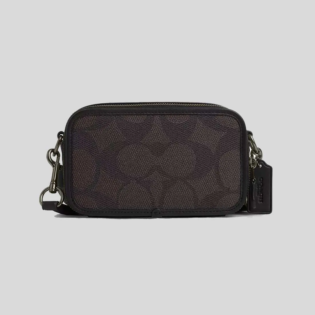 Sac Bandoulière Coach COACH Sac Bandoulière Wyatt en Toile Signature à Motifs Noyer/Beige CAB80