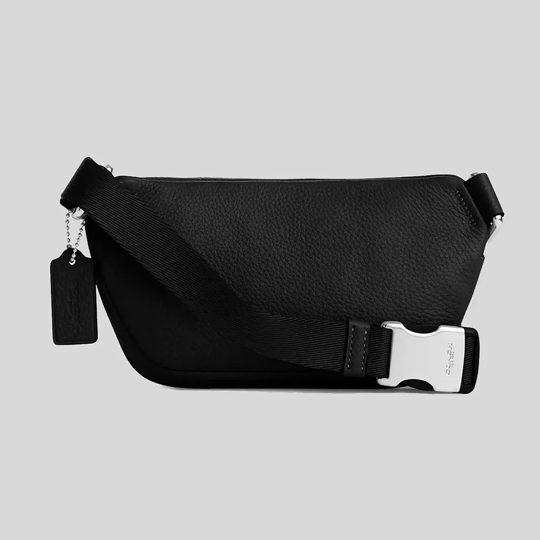 Sac banane mini COACH Elias en cuir noir CR190