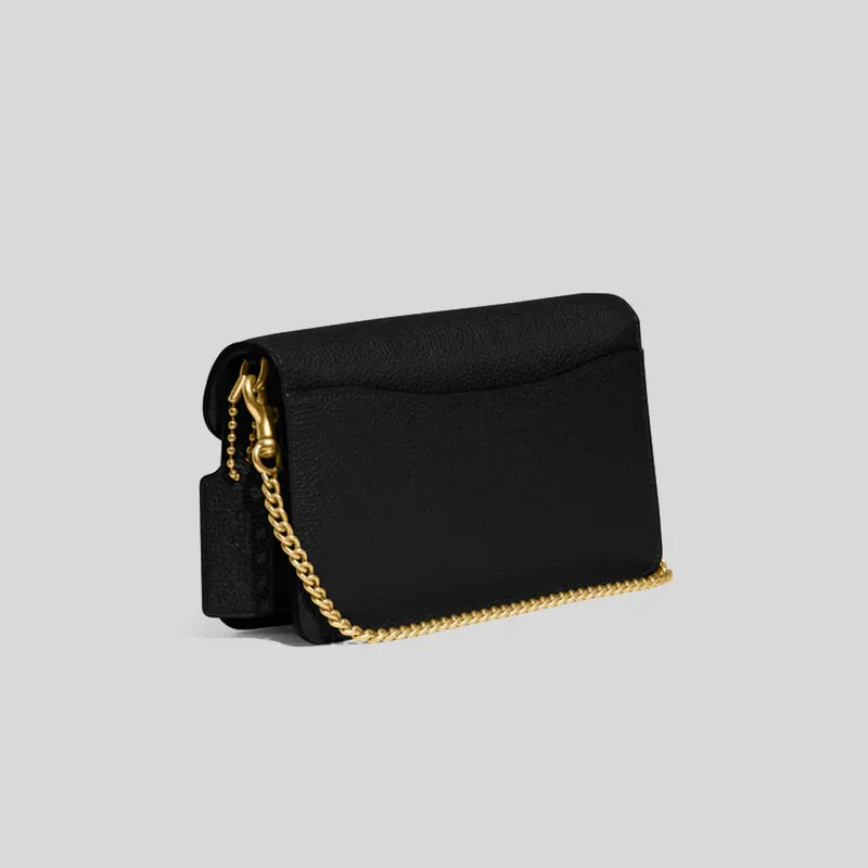 Sac à main COACH Tabby Chain Clutch Crossbody Noir foncé CE772