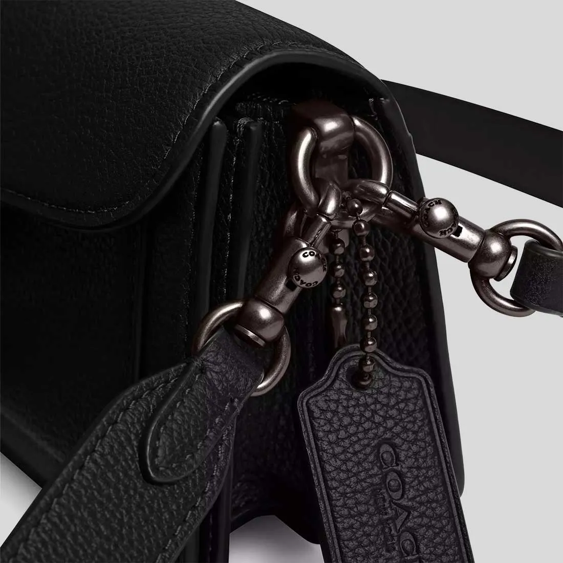 Sac à main COACH Sac bandoulière COACH Tabby 20 Pewter/Noir CY201