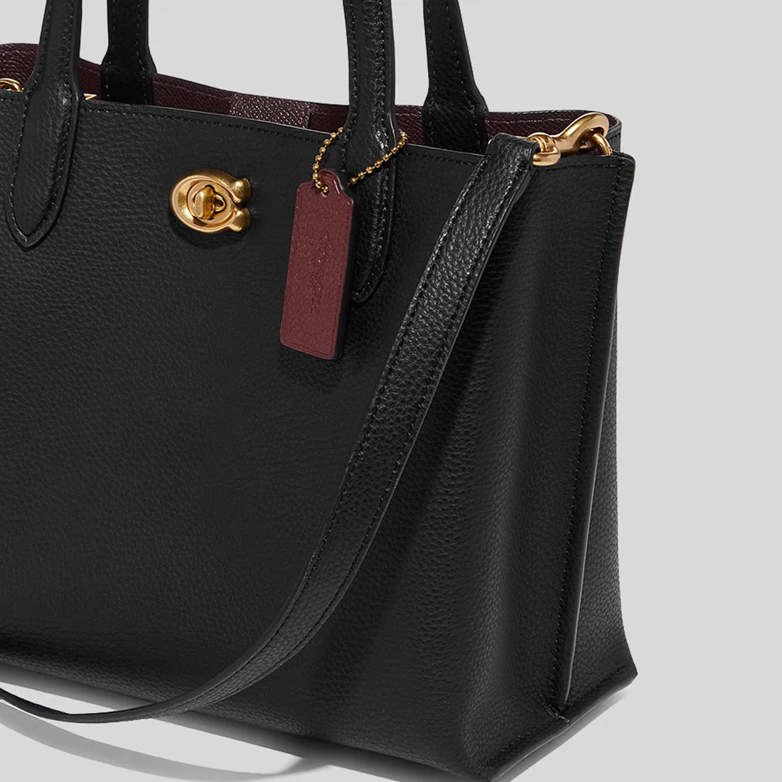 Sac à main COACH COACH Willow Tote 24 Noir C8869