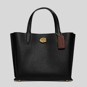 Sac à main COACH COACH Willow Tote 24 Noir C8869