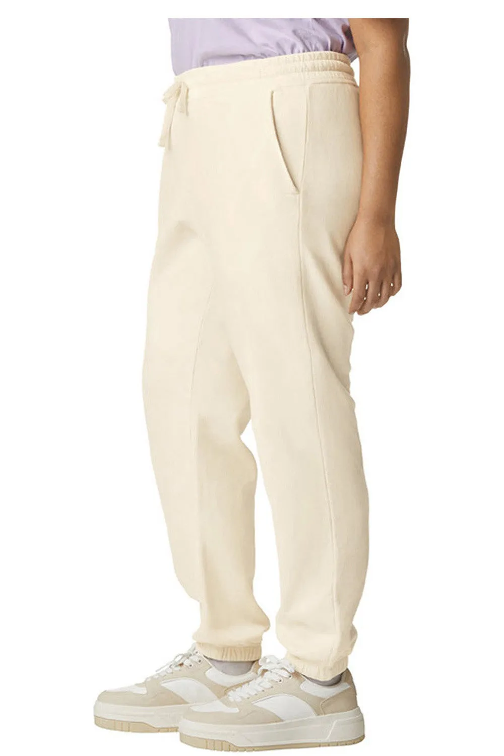 Pantalon en molleton teint vêtement pour hommes Comfort Colors avec poches - Ivoire