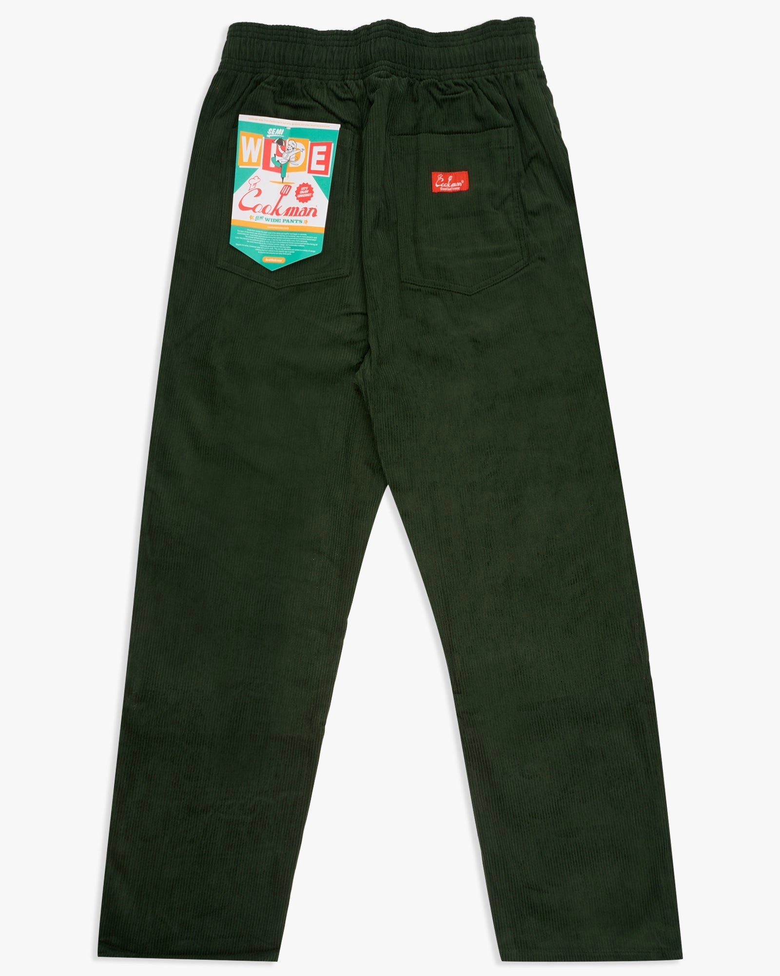 Cookman Semiwide Chef Pants - Corduroy Dark Green