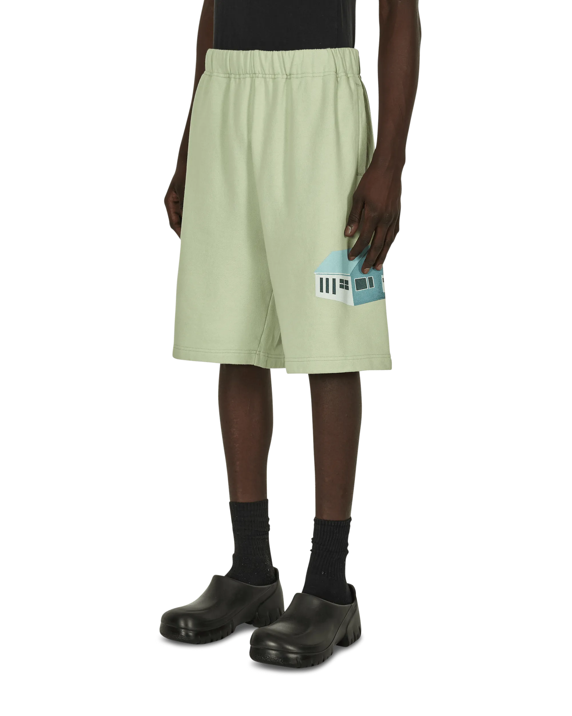 Short en coton vert