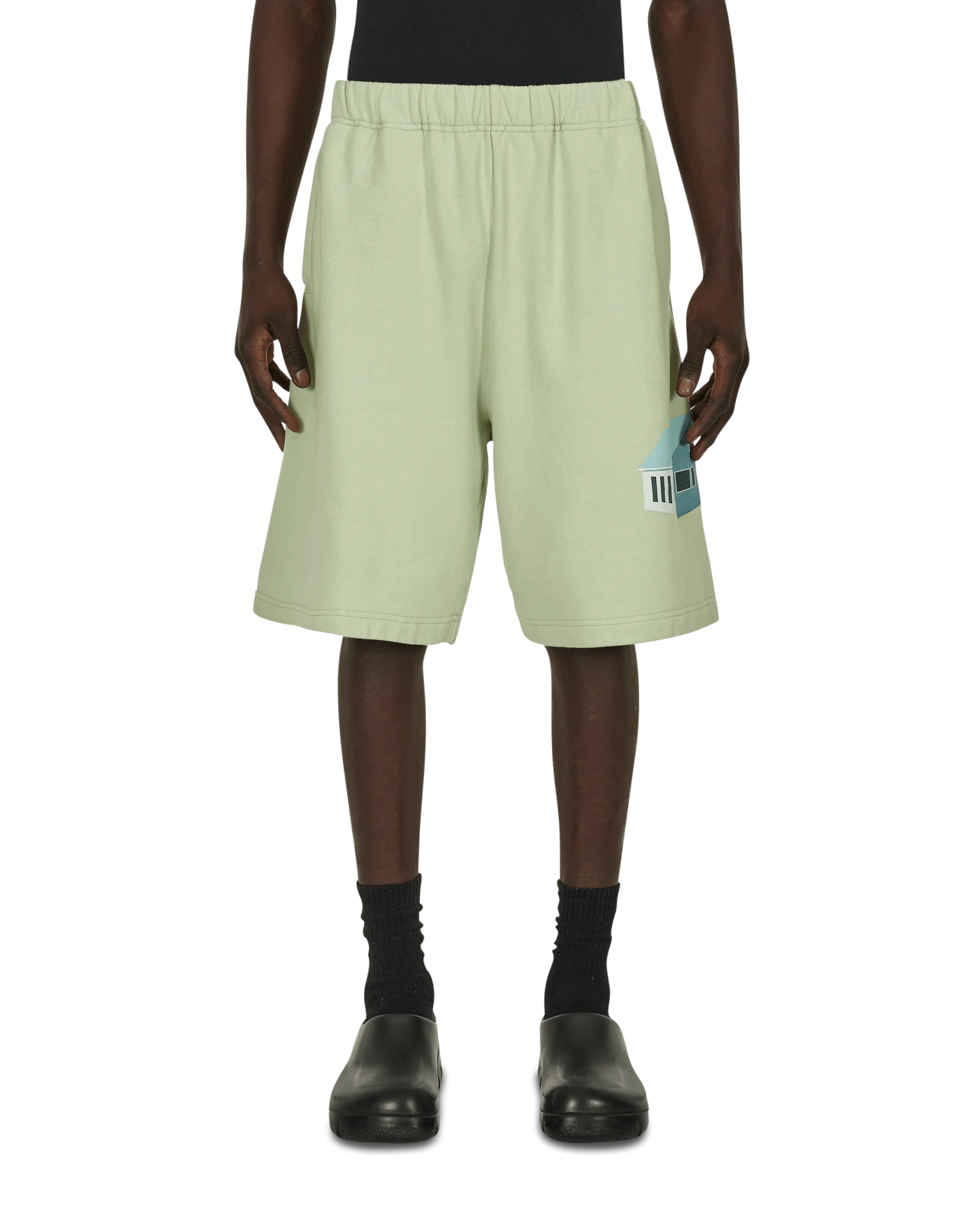 Short en coton vert