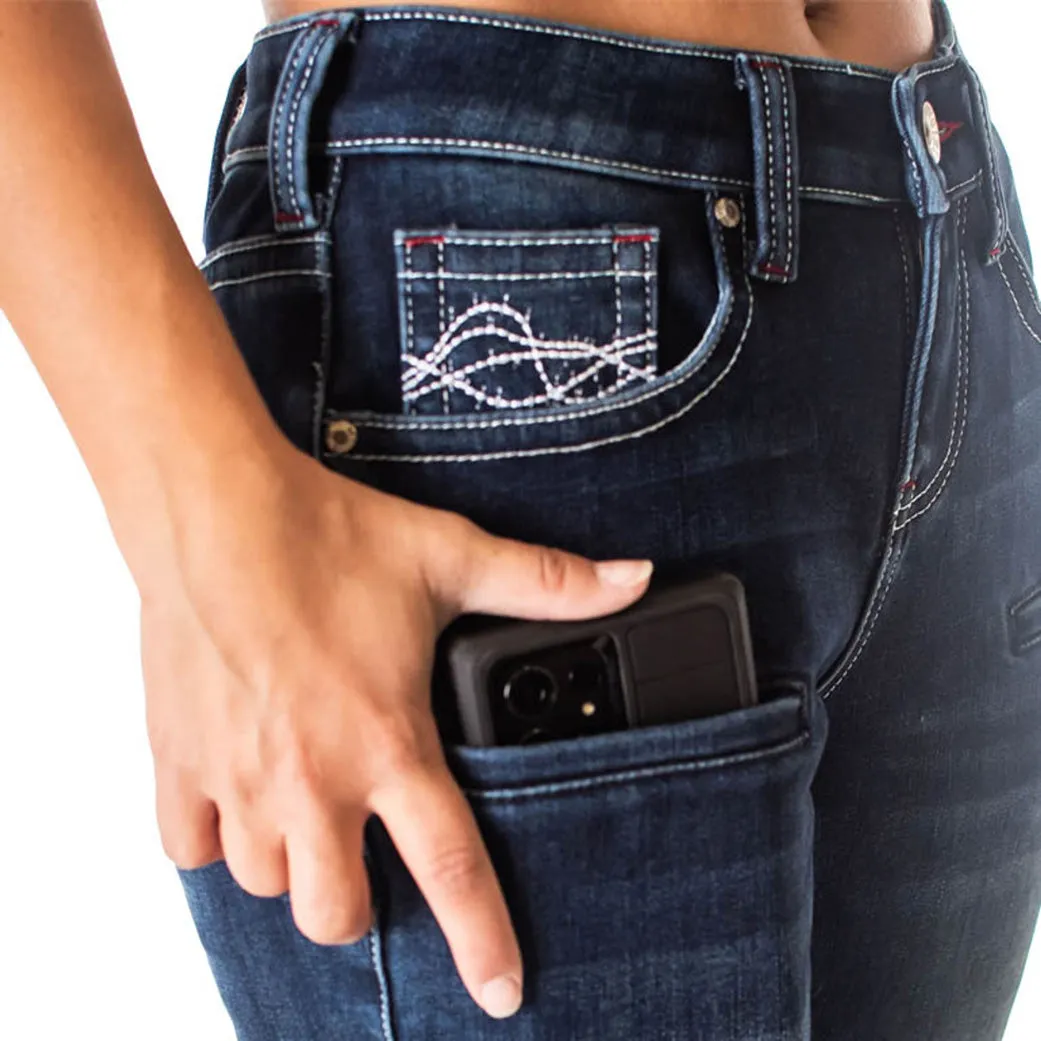 Jeans Doublés en Flanelle Double Down pour Femmes Cowgirl Tuff