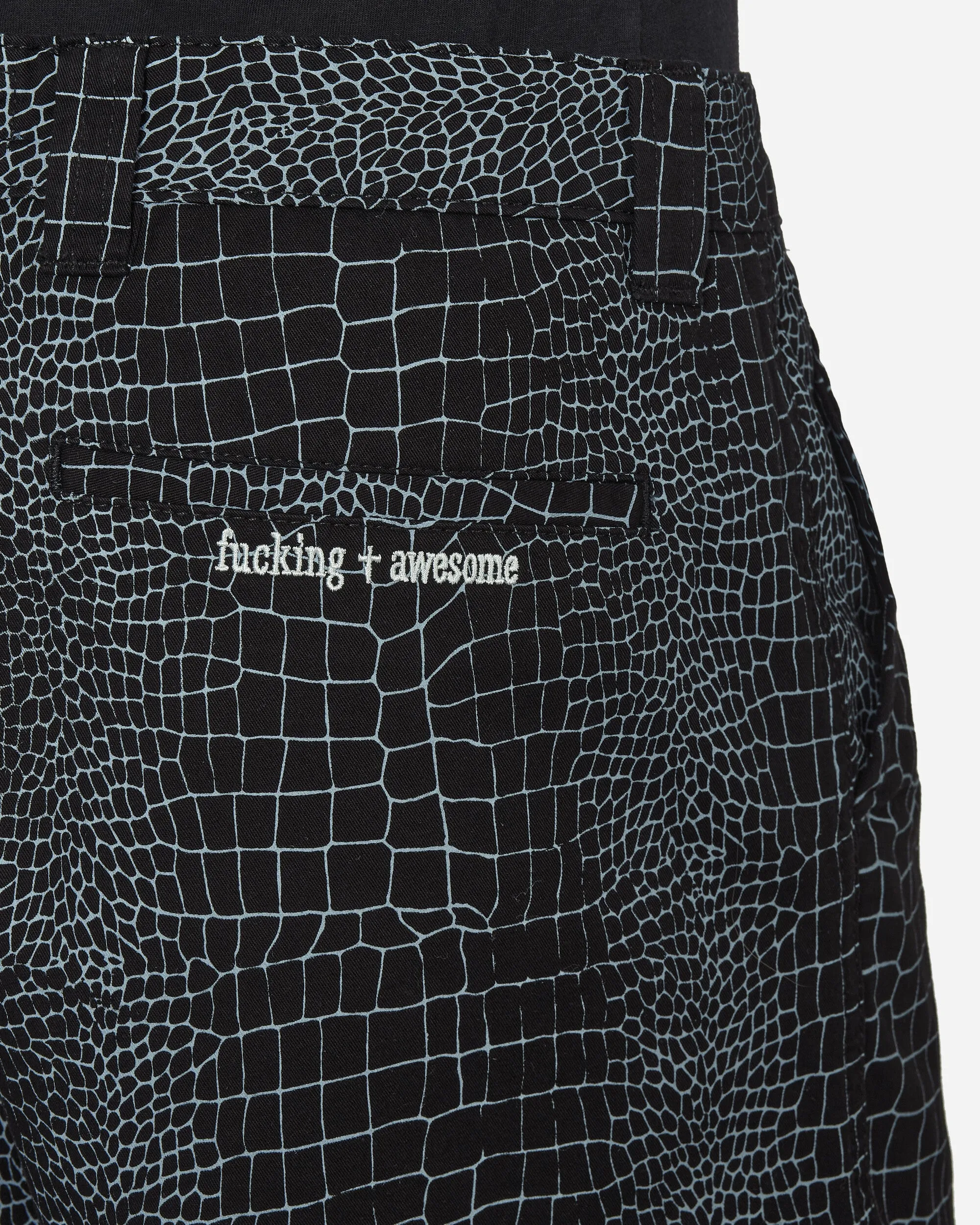 Short Crocodile Noir