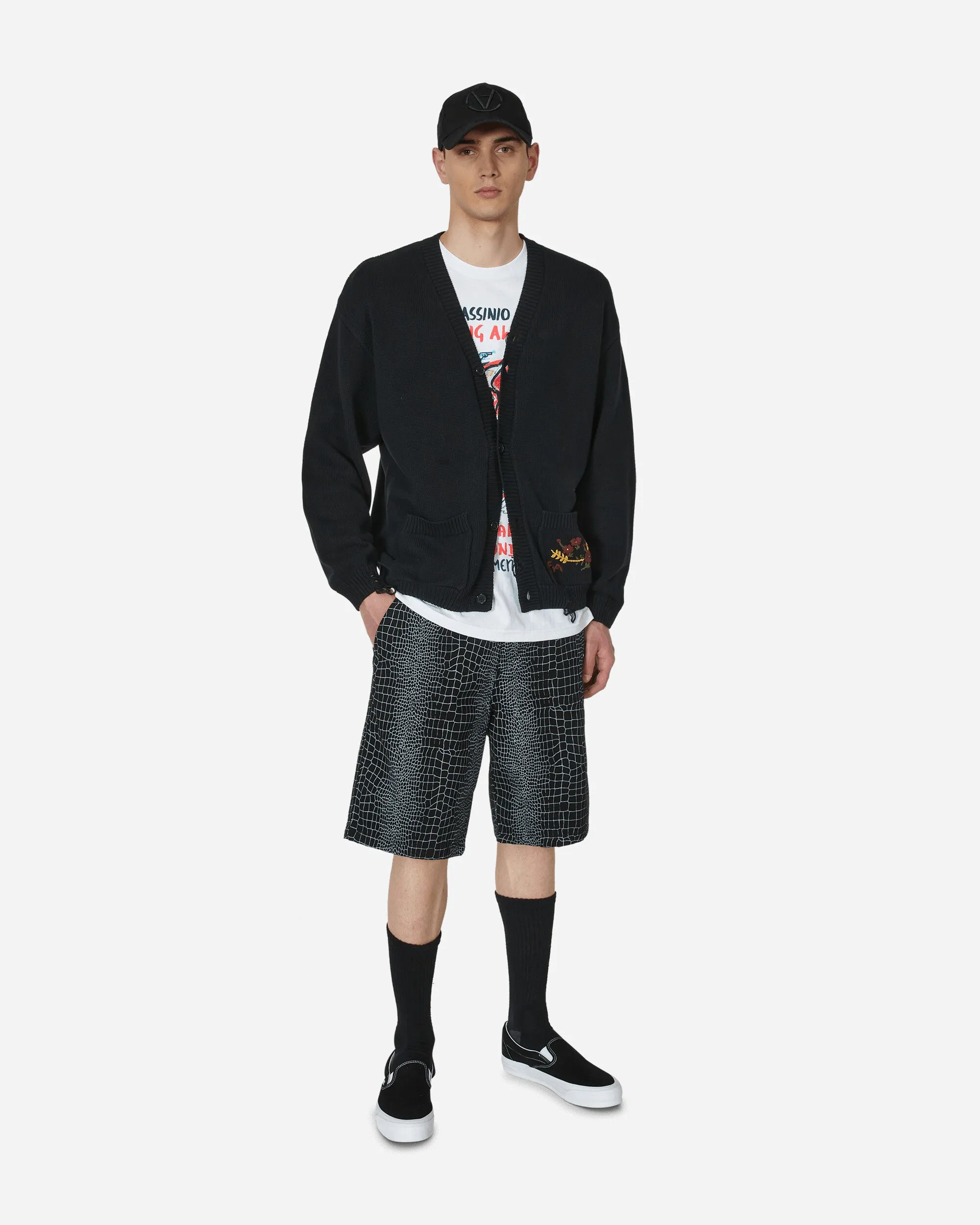 Short Crocodile Noir