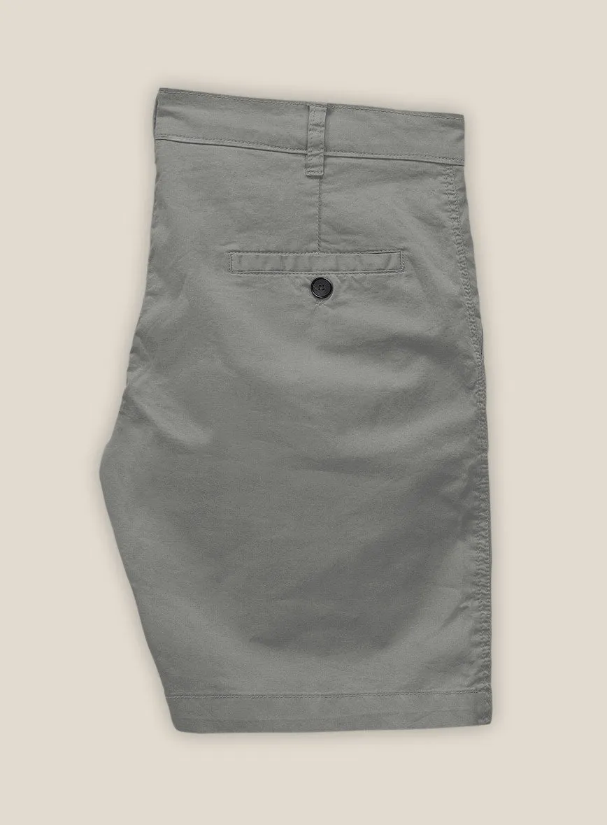 Shorts Chino extensibles gris foncé