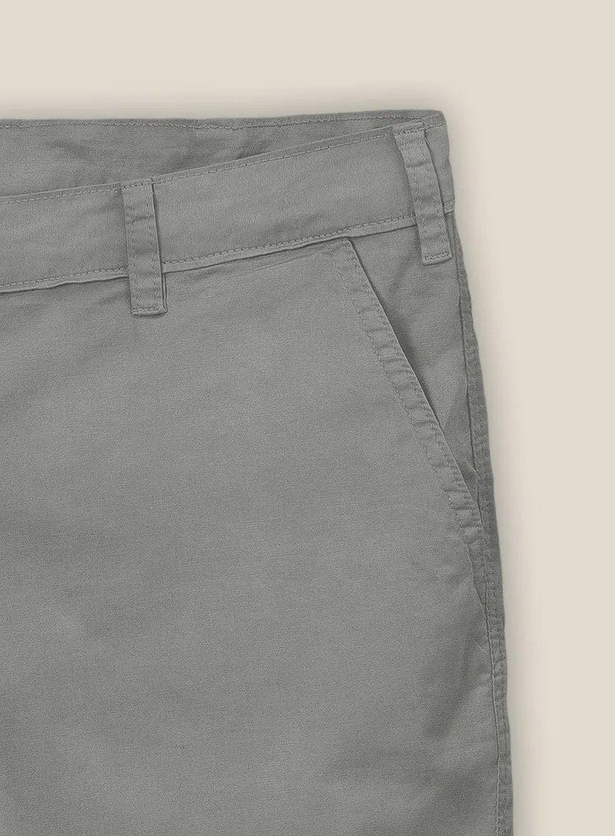 Shorts Chino extensibles gris foncé