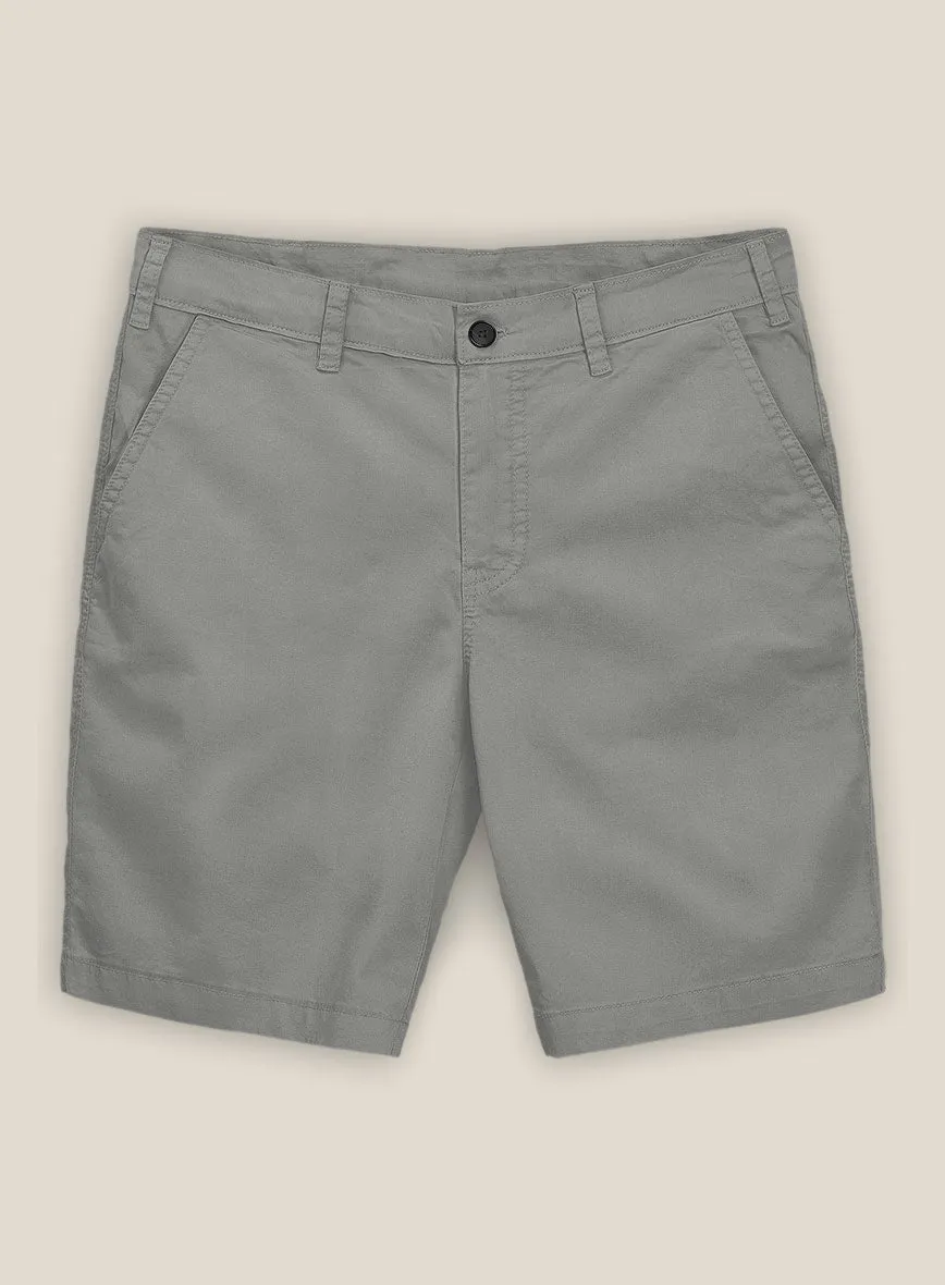Shorts Chino extensibles gris foncé
