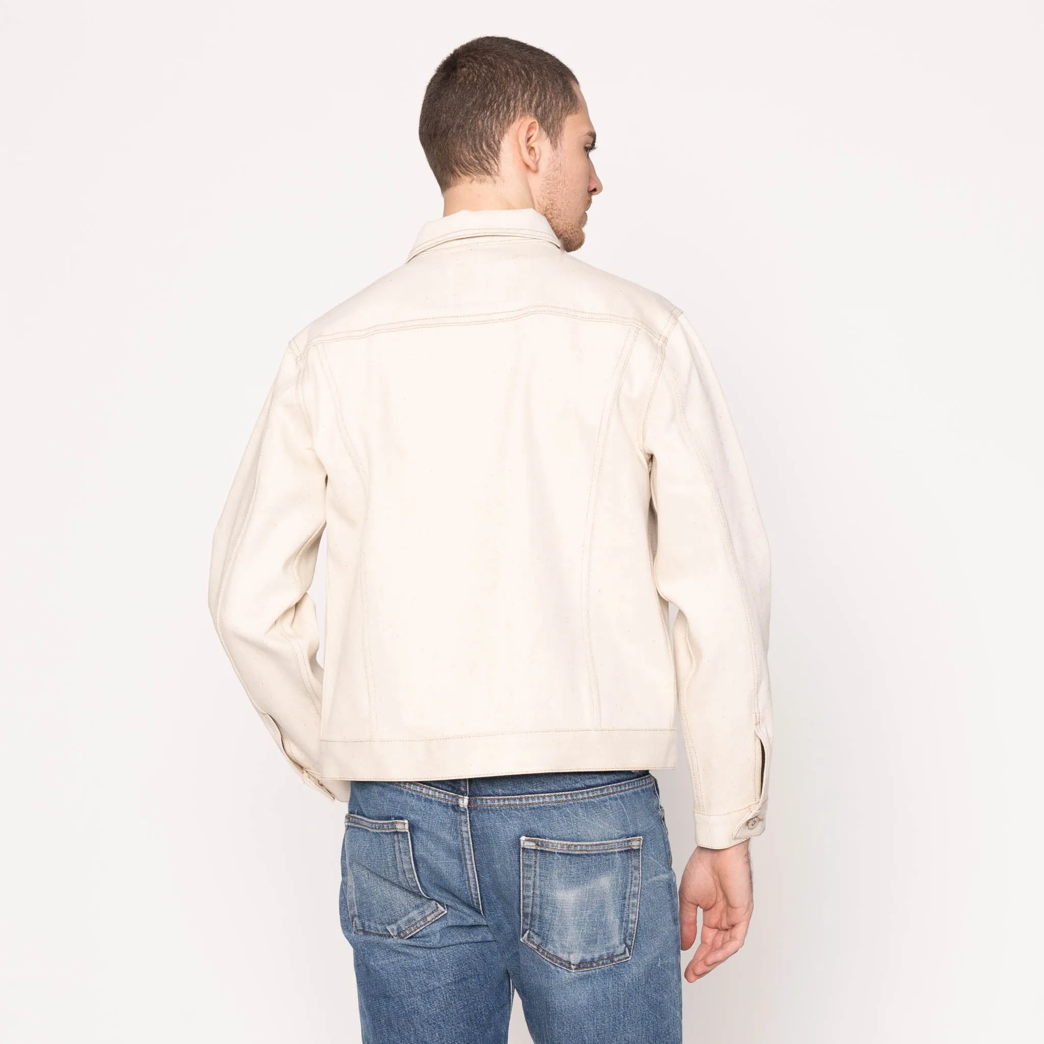 Veste en jean - Foxfibre® écru naturel à lisière