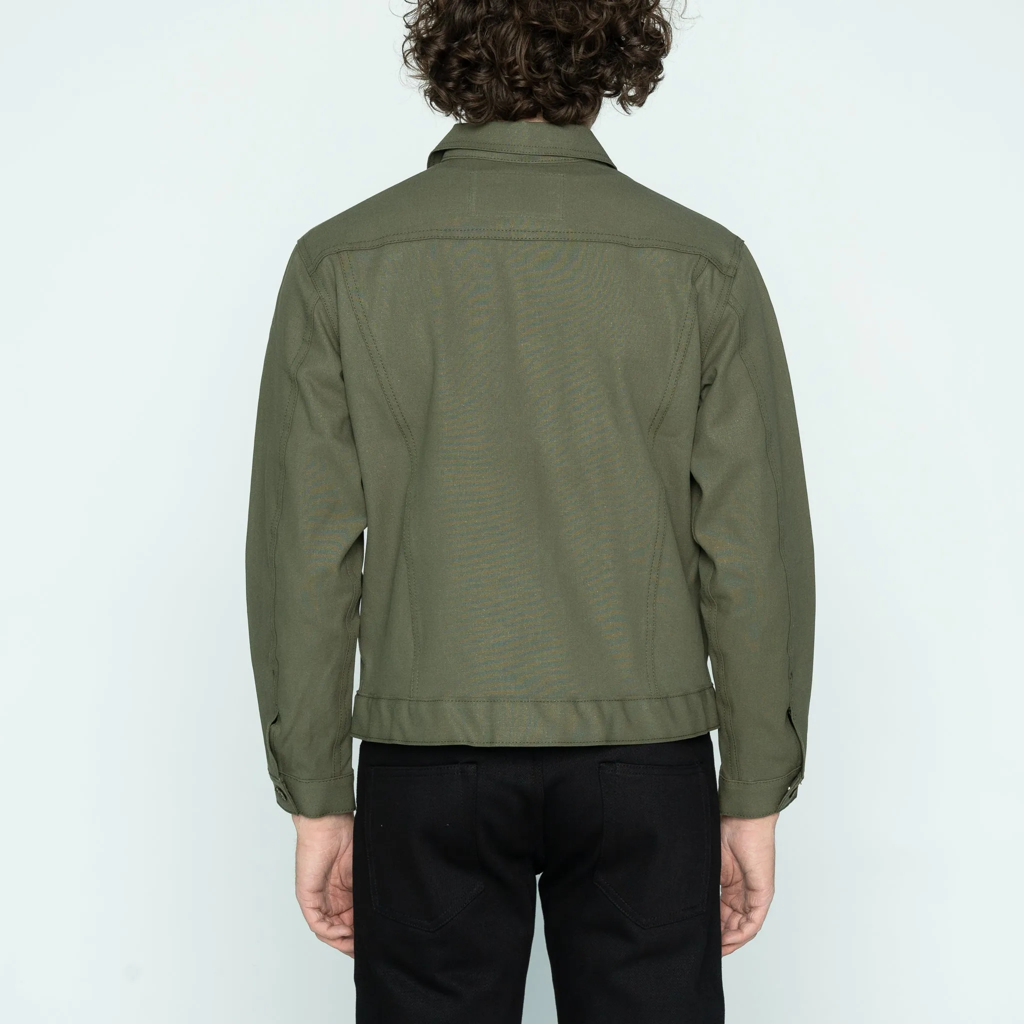 Veste en Jean - Duck Selvedge Vert Armée