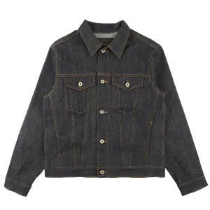 Veste en Jean - Sergé Croisé à Lisière