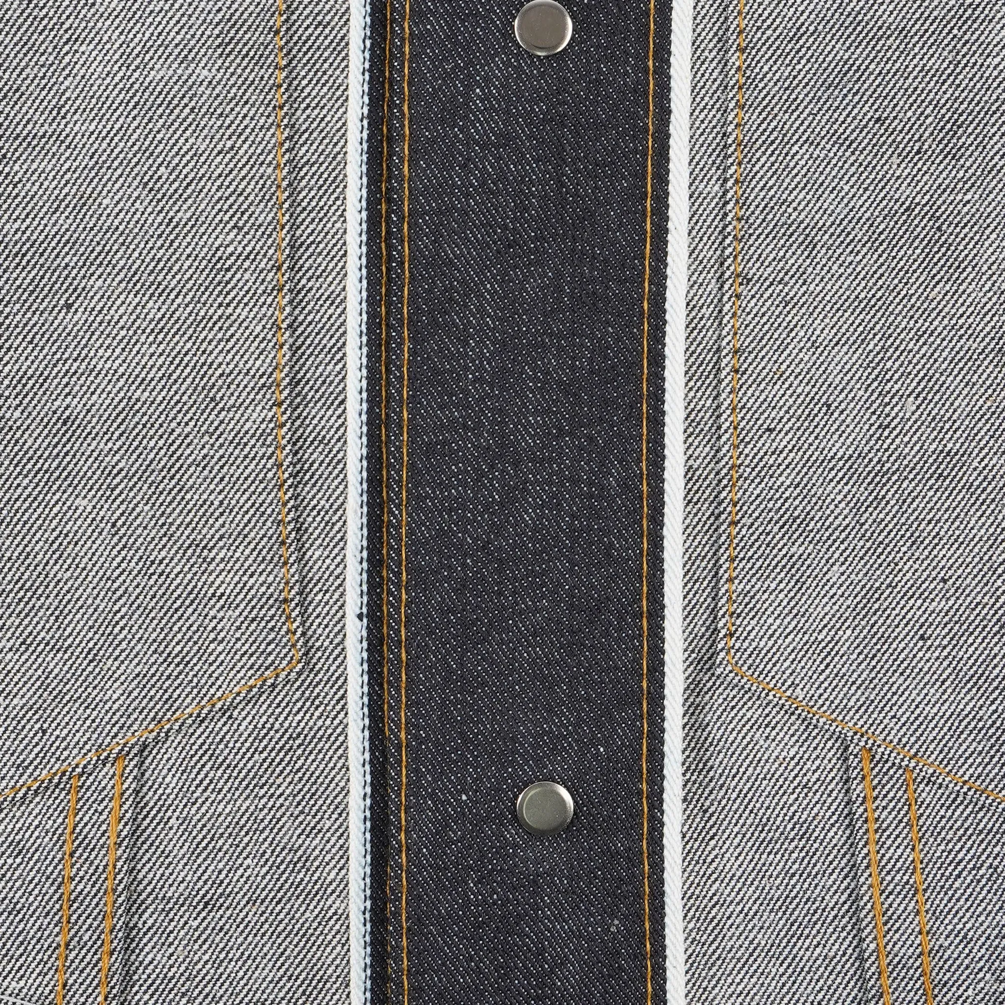 Veste en Jean - Sergé Croisé à Lisière