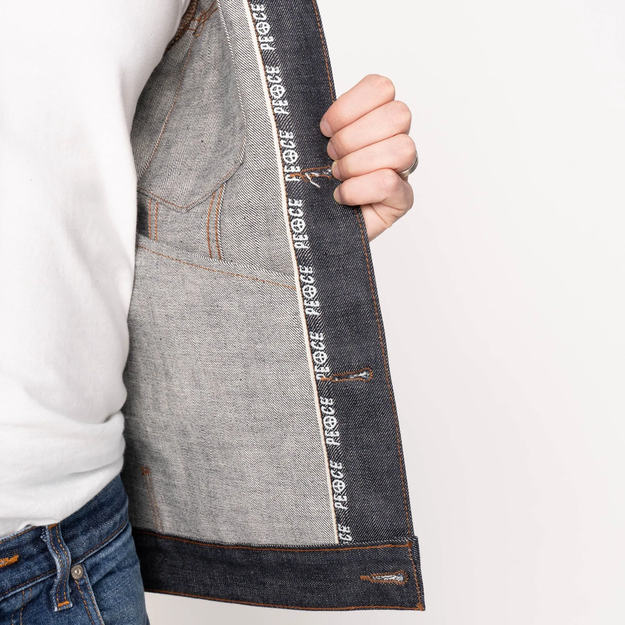 Veste en Jean - Love & Peace Selvedge