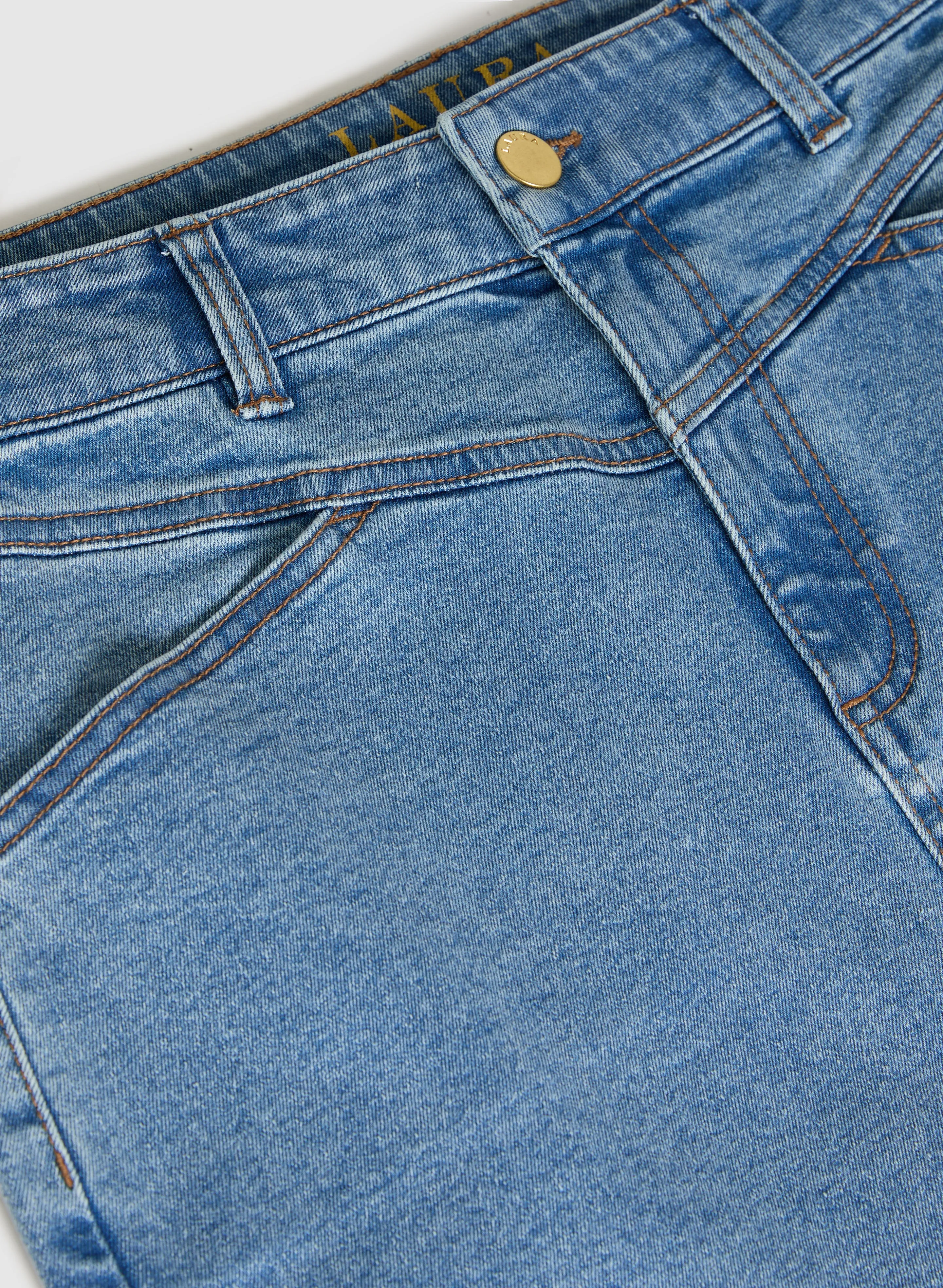 Jupe mi-longue en denim