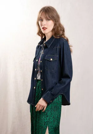 Chemise en Denim Dalia Deni Dalia Denim 3D Bleu Foncé