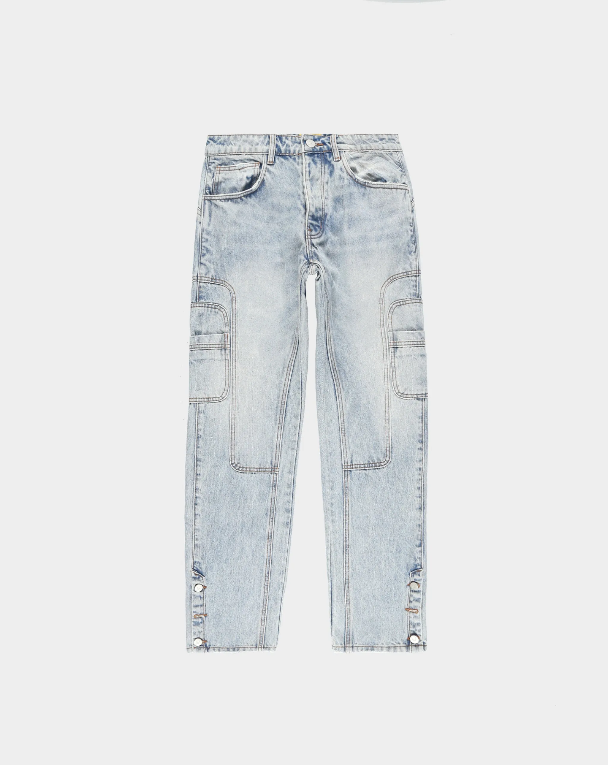 Pantalon à double aiguille en denim