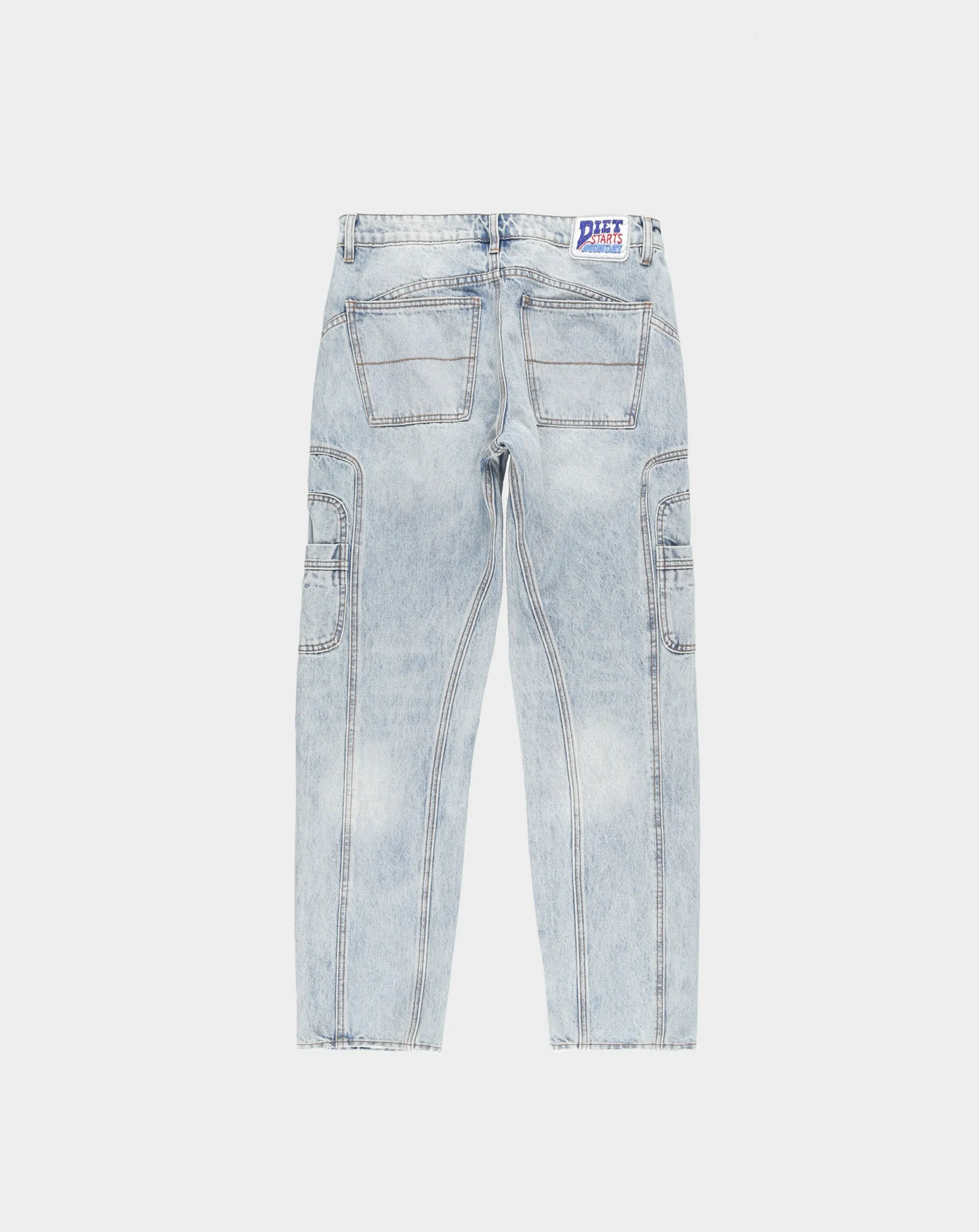Pantalon à double aiguille en denim
