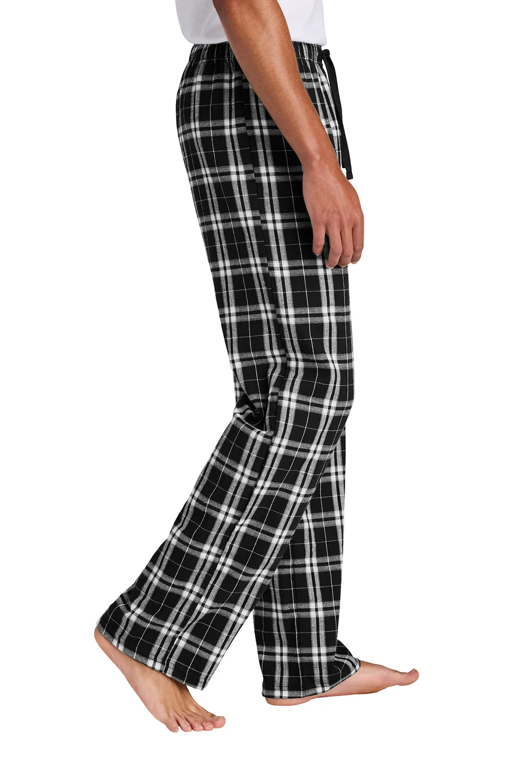 Pantalon de détente en flanelle à carreaux pour homme District - Noir