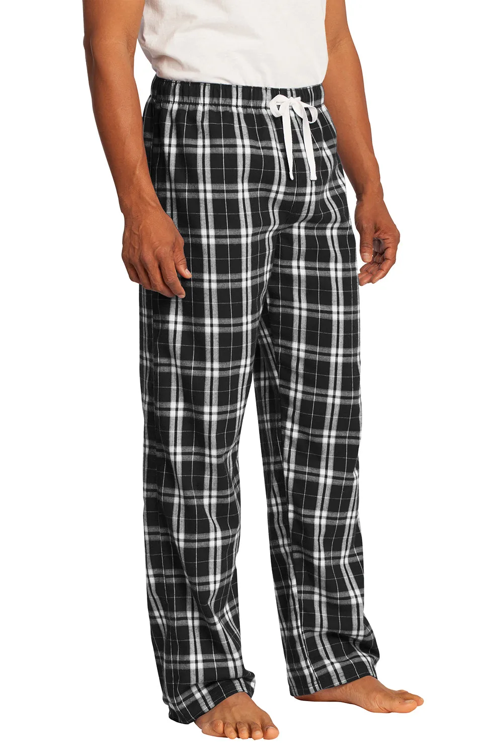 Pantalon de détente en flanelle à carreaux pour homme District - Noir