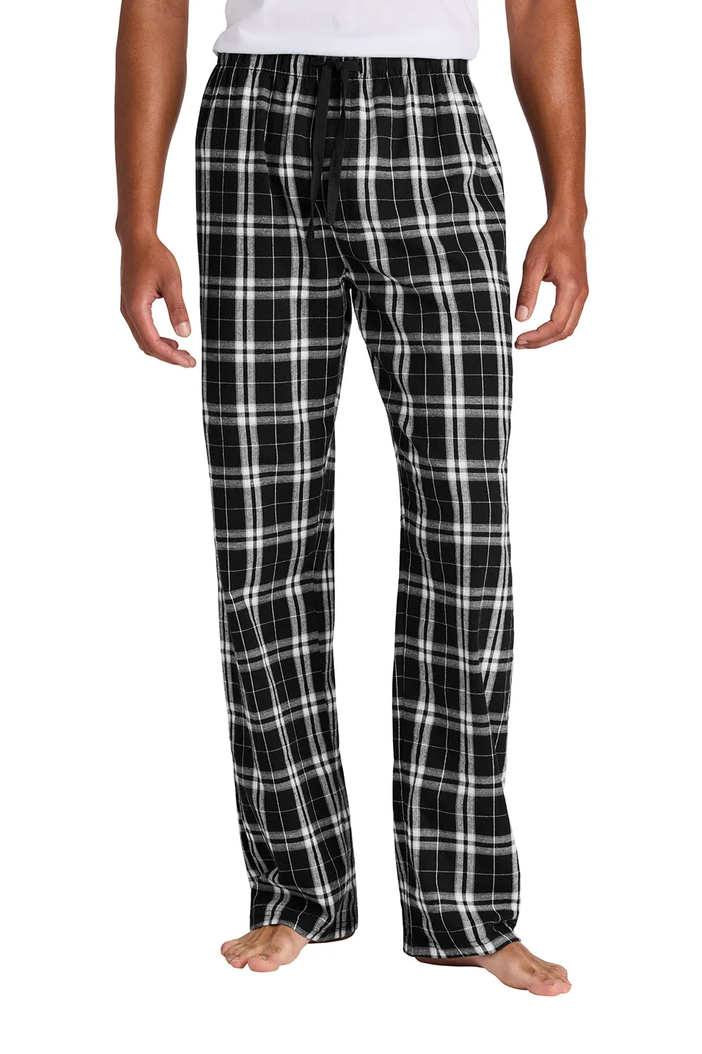 Pantalon de détente en flanelle à carreaux pour homme District - Noir