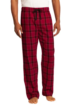 Pantalon de détente en flanelle à carreaux pour hommes District - Nouveau Rouge