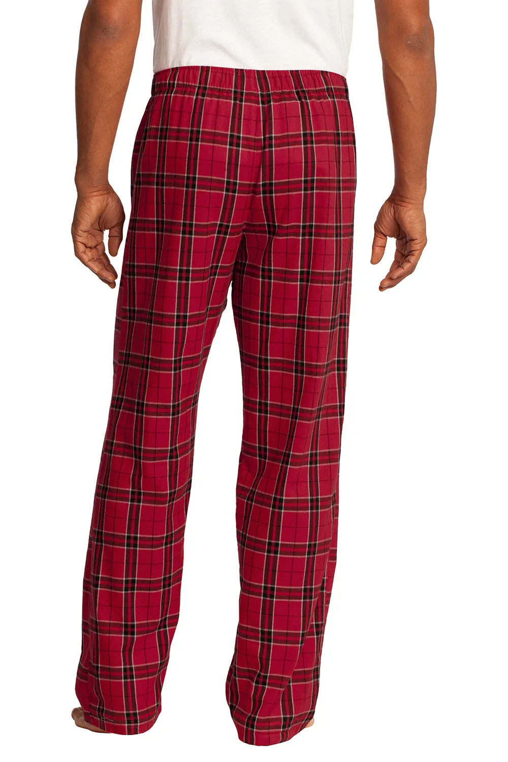 Pantalon de détente en flanelle à carreaux pour hommes District - Nouveau Rouge