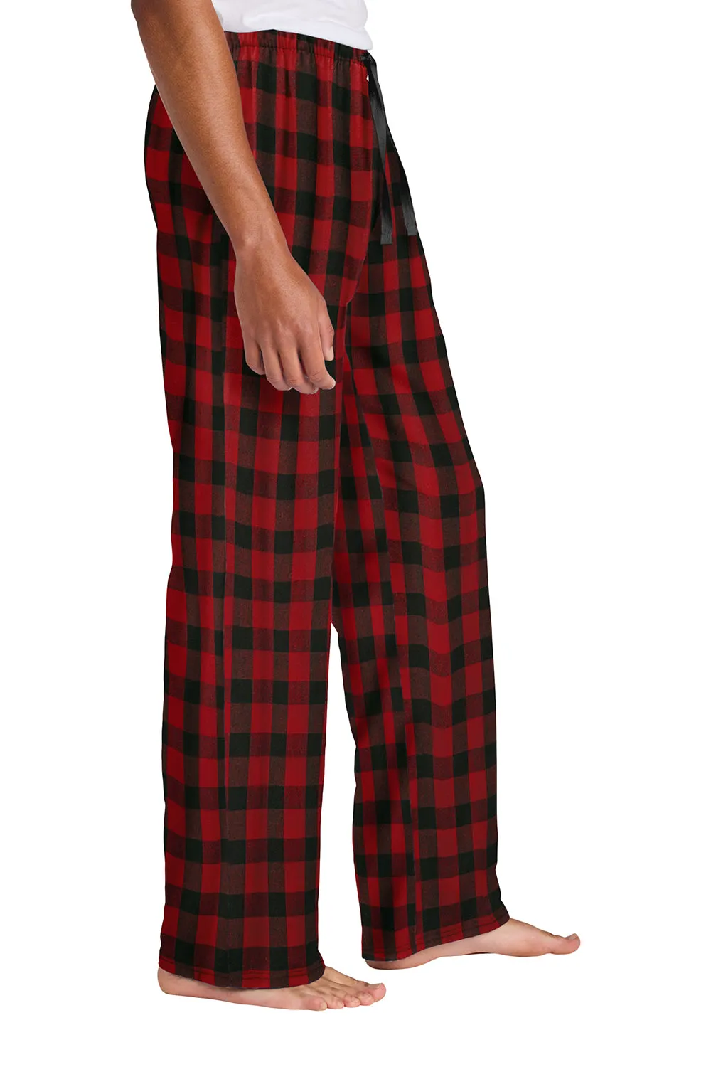 Pantalon de détente en flanelle à carreaux pour homme District - Vérifié bison rouge/noir