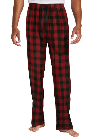 Pantalon de détente en flanelle à carreaux pour homme District - Vérifié bison rouge/noir
