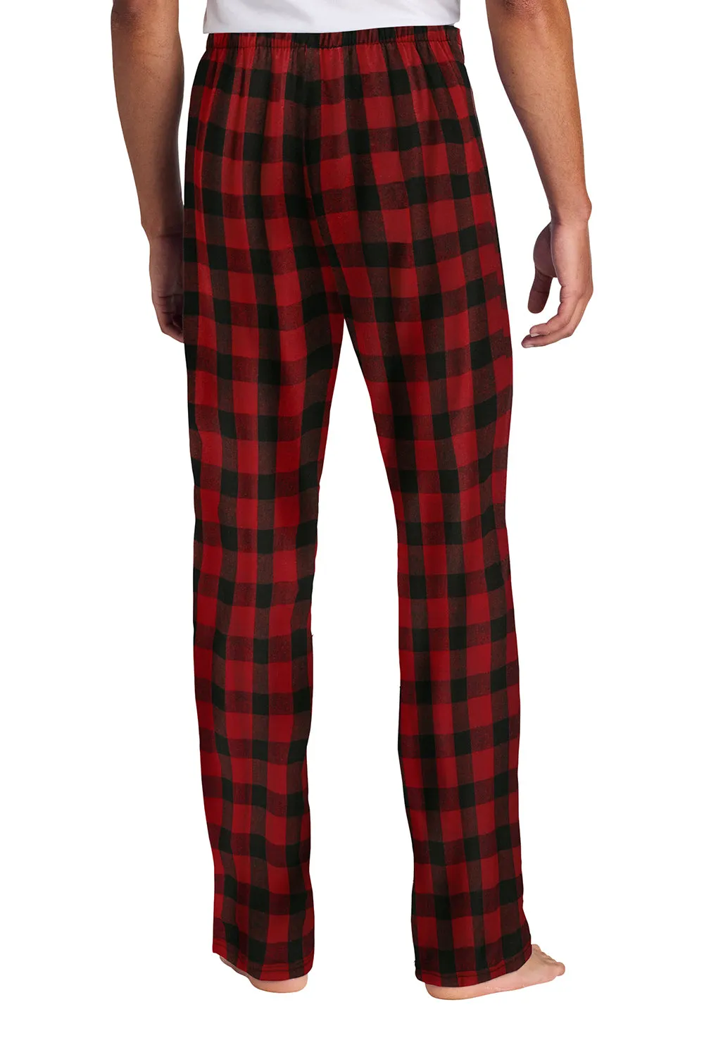 Pantalon de détente en flanelle à carreaux pour homme District - Vérifié bison rouge/noir