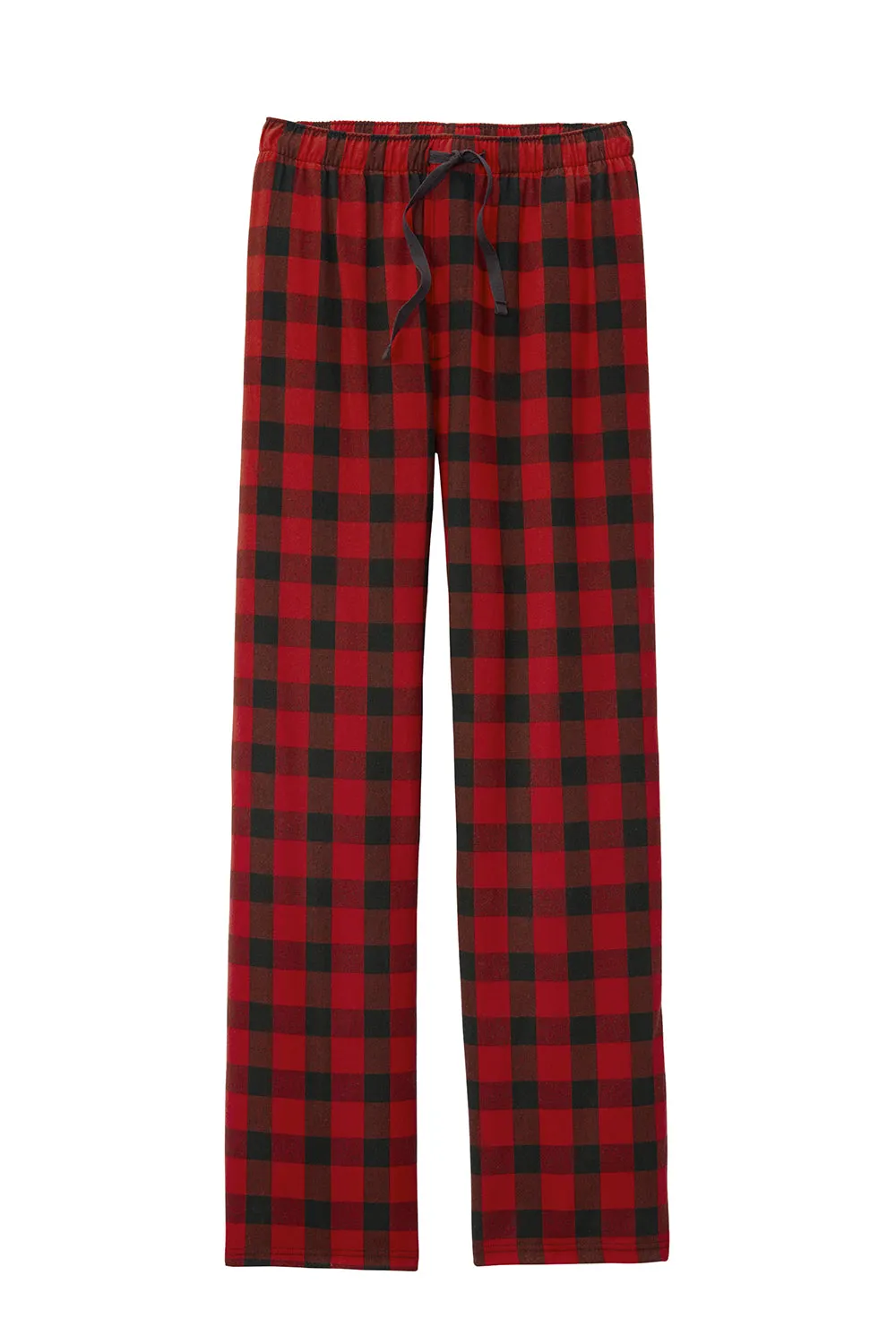 Pantalon de détente en flanelle à carreaux pour homme District - Vérifié bison rouge/noir
