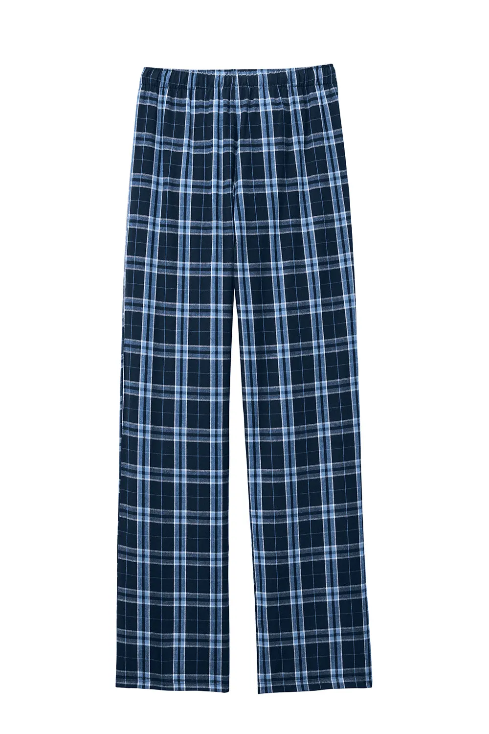 Pantalon de détente en flanelle à carreaux pour hommes District - Bleu marine vrai/Bleu Caroline