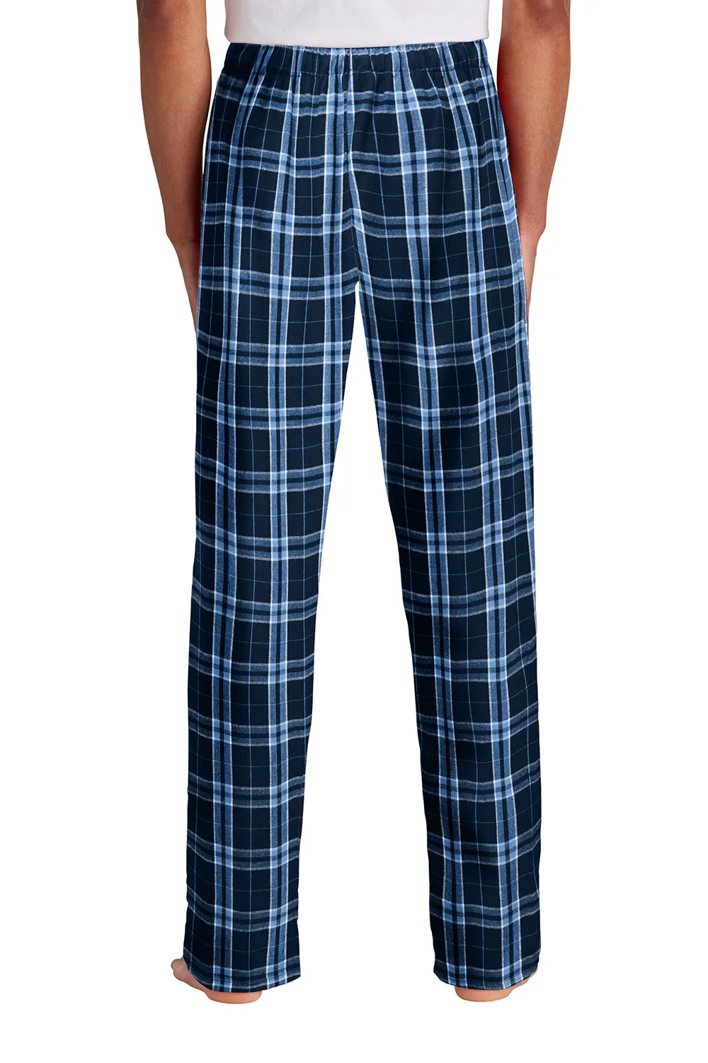 Pantalon de détente en flanelle à carreaux pour hommes District - Bleu marine vrai/Bleu Caroline