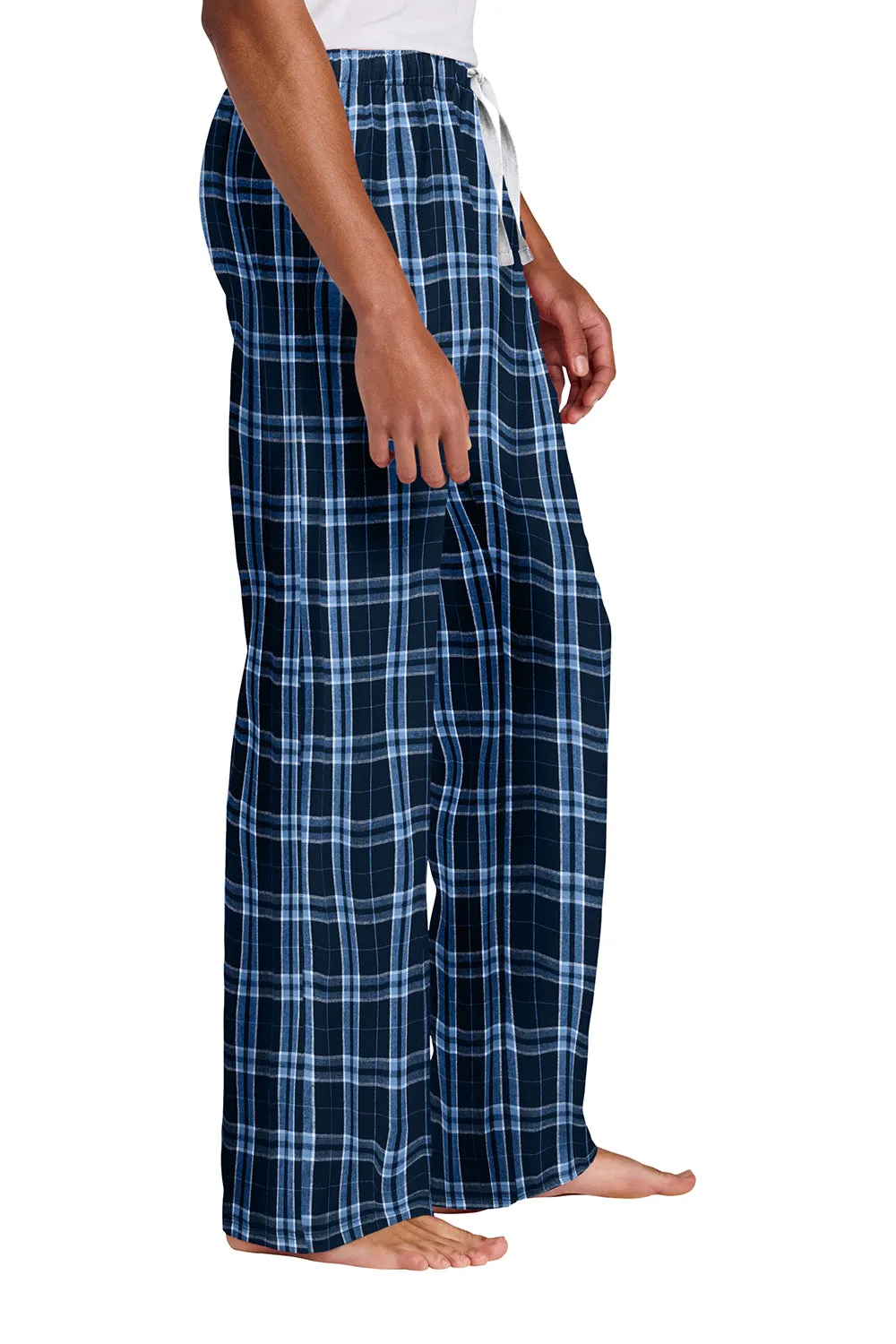 Pantalon de détente en flanelle à carreaux pour hommes District - Bleu marine vrai/Bleu Caroline