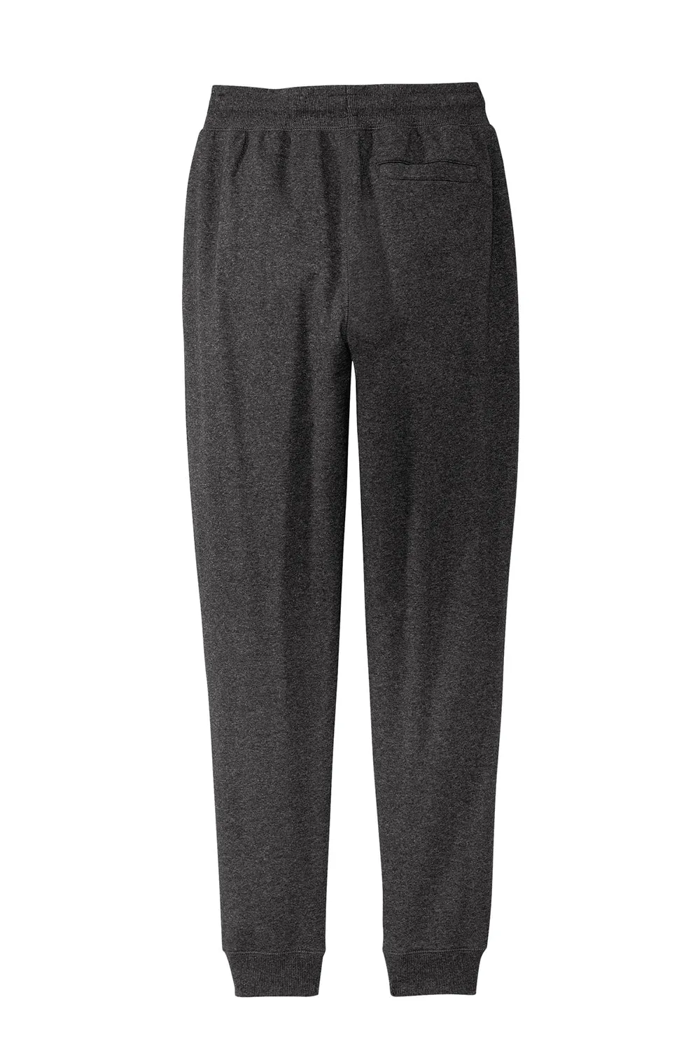 Pantalon de jogging en polaire réutilisée District pour hommes avec poches - Gris charbon chiné